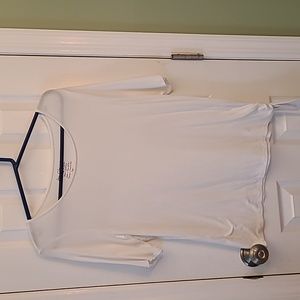 Chico's white t-shirt with side tie